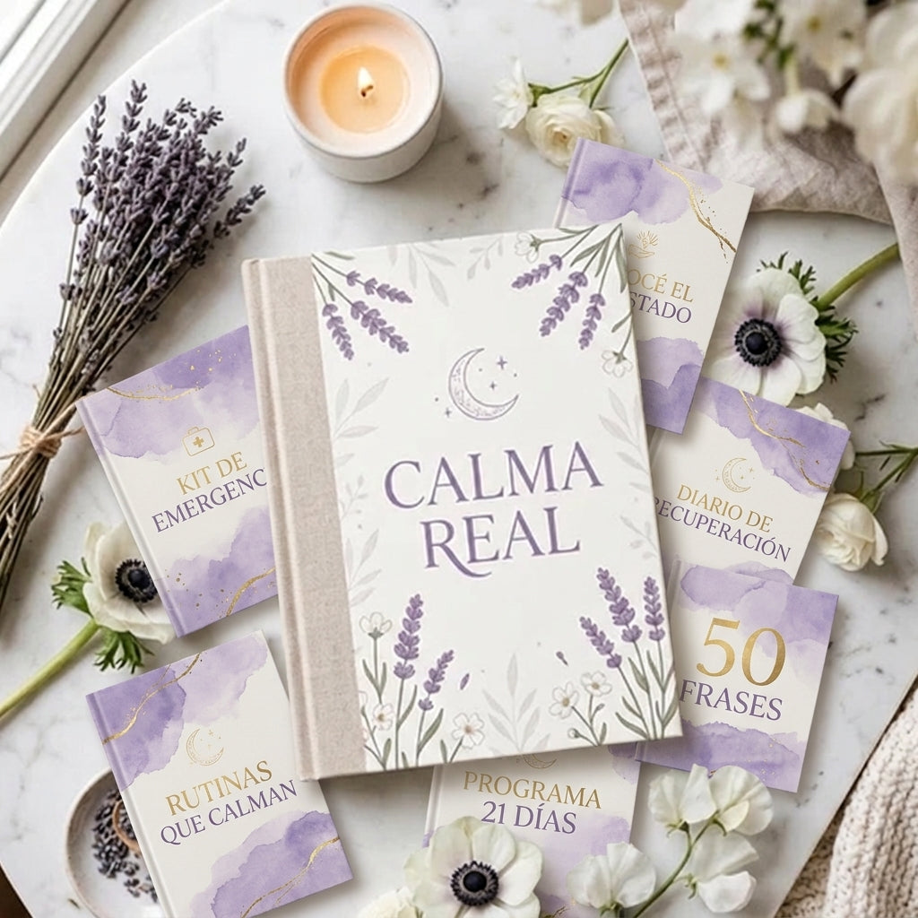 Calma Real:Tu método para calmar la ansiedad, paso a paso